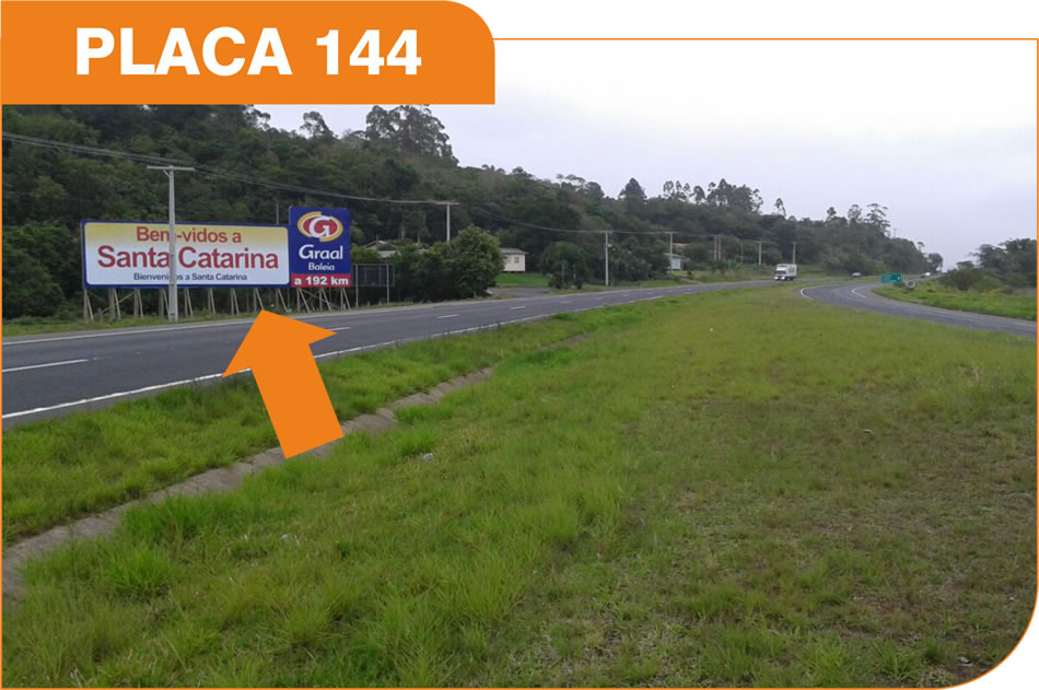 Outdoor em São João do Sul - Rodovia BR 101